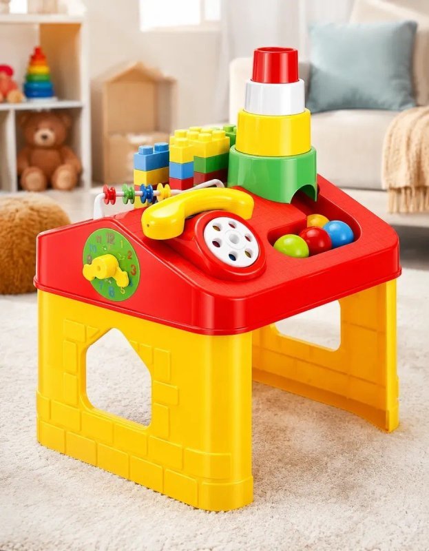 Casa De Atividades Brinquedo Educativo Infantil Bebê 28 Pçs + Frete Grátis