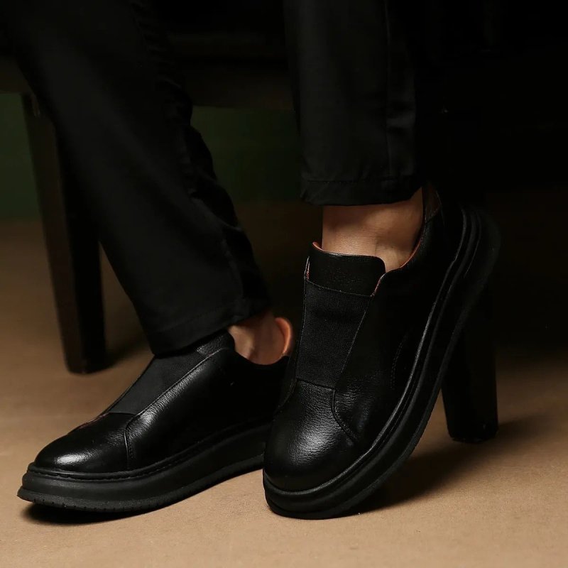 Tênis Slip On Masculino Couro Legítimo Luxo Casual (38 a 43)