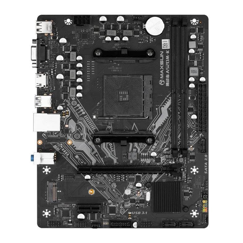 Placa Mae Maxsun Challenger A520M-K DDR4 Socket AMD AM4 M-ATX