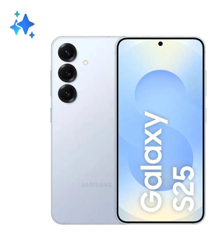 Samsung Galaxy S25 5G 256GB 12GB RAM - Câmera Tripla - Azul claro
