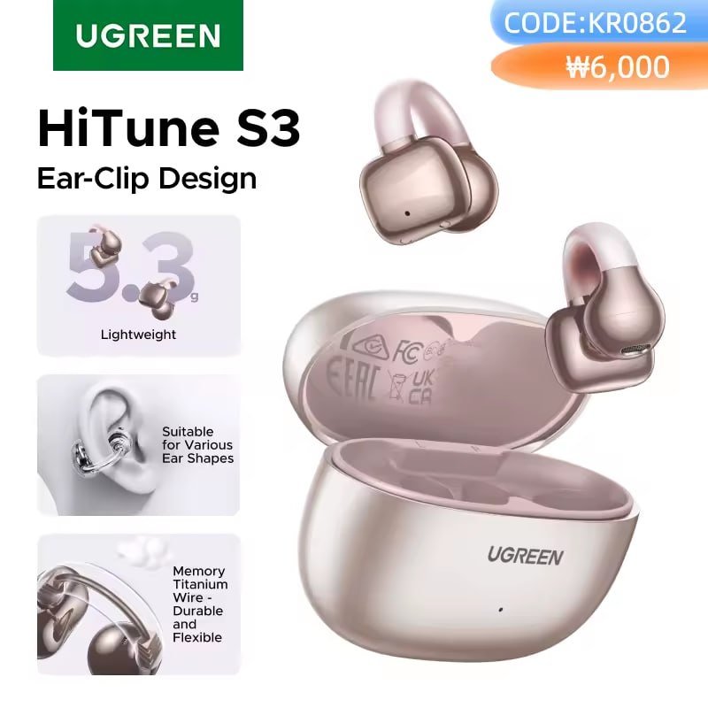 Fone UGREEN HiTune S3 Open Ear Bluetooth 5.4