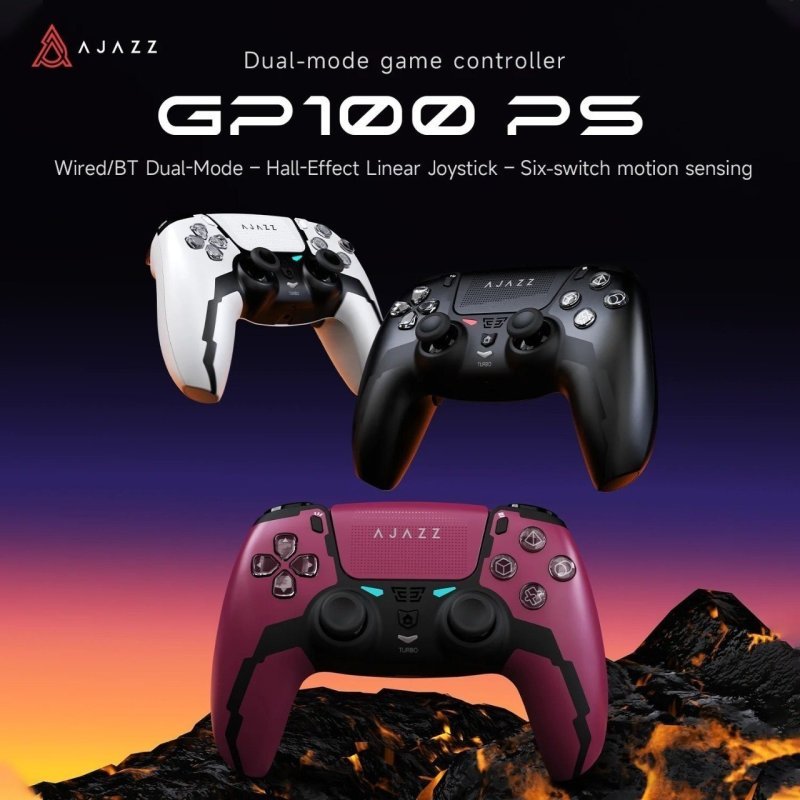Controle sem fio AJAZZ GP100 PS Dual Mode, HallEfecct