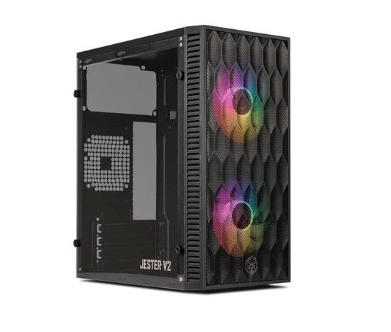 Gabinete Gamer TGT Jester V2 Rainbow Mini-Tower, Preto