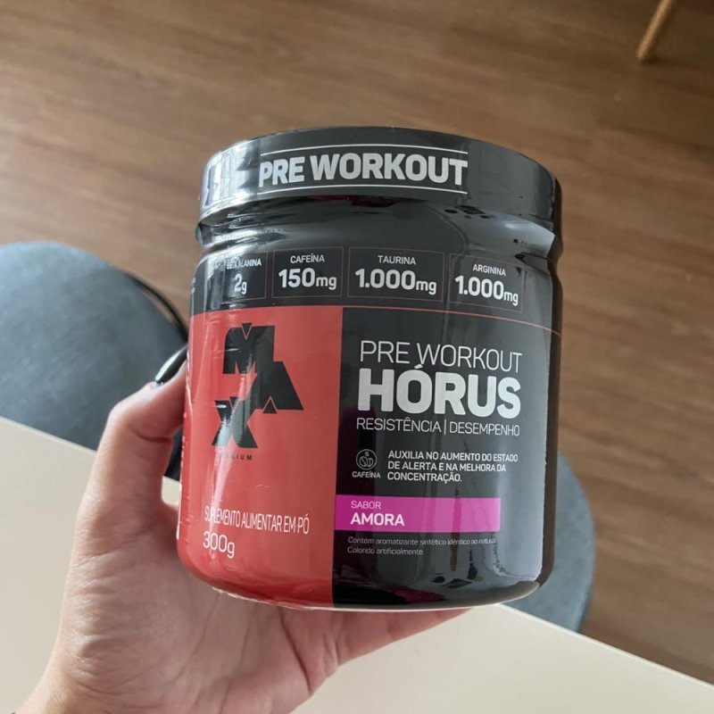 Pré treino Horus Max Titanium Sabor Amora 300g