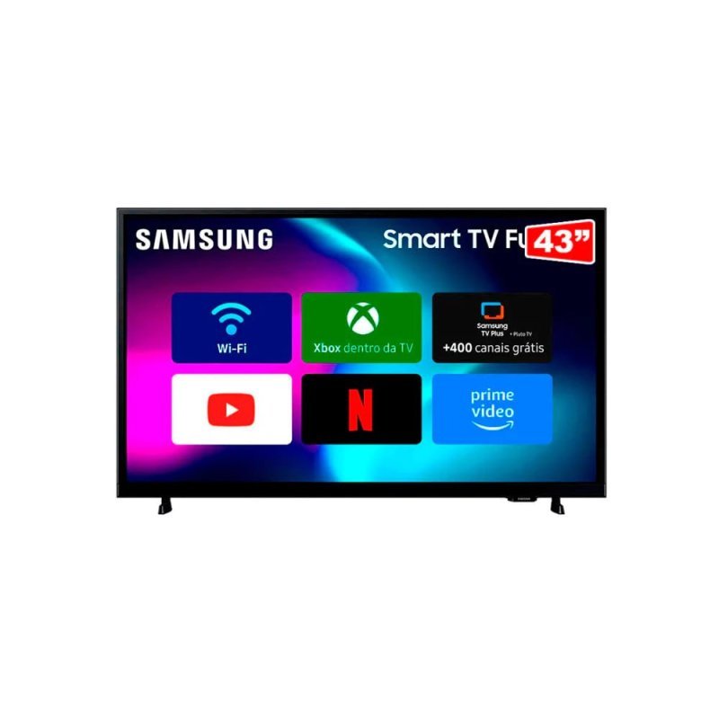 Monitor Smart Tv 43'' Fhd Ls43f6000fgxzd Tizen - Preto