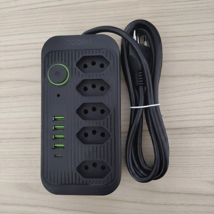 Extensão Coibeu 10 Tomadas Bivolt + Frete Grátis