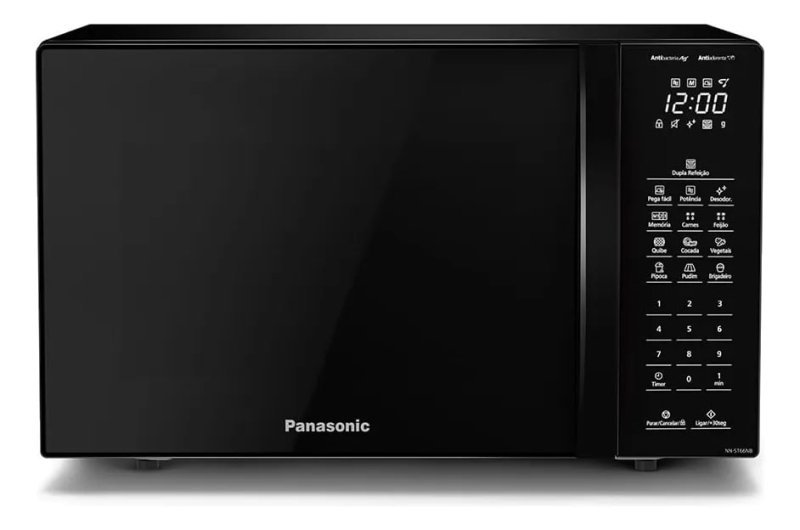 Panasonic Microondas Dupla Refeição 34L - Black Glass