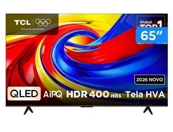 Smart Tv 65" Tcl 4K Uhd Qled 65P7l Google Tv 2026