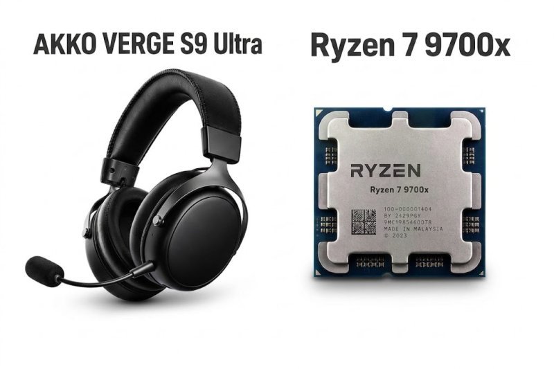 Combo Processador Ryzen 7 9700x + Headset Akko Verge S9 Ultra