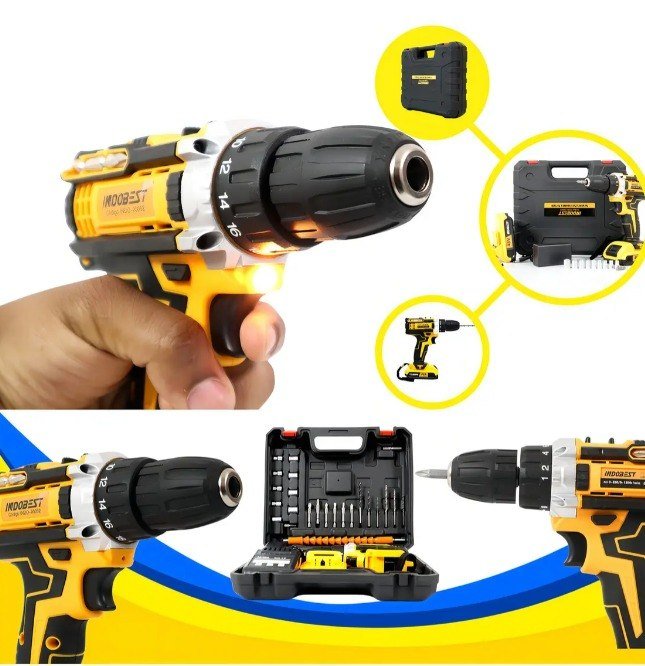 Parafusadeira Furadeira 48v Sem Fio Profissional 2 Baterias + Frete Grátis