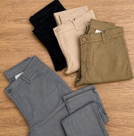 Kit 3 Calça Masculina Sarja Slim Alfaitaria Esporte Fino