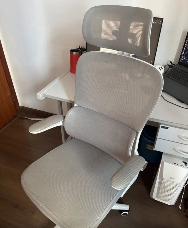 Cadeira Ergonômica Genebra G500 Com Suporte Lombar estofado Mesh