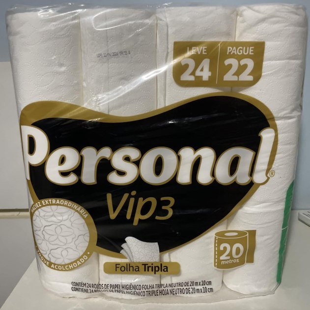 Papel Higiênico Personal Vip Folha Tripla