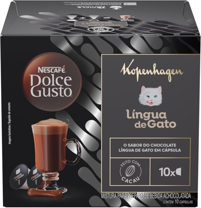 Nescafé Dolce Gusto Kopenhagen Língua de Gato - 10 cápsulas
