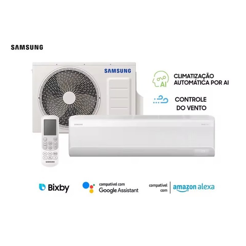 AR CONDICIONADO SPLIT SAMSUNG WINDFREE AI 24000 BTUS INVERTER FRIO 220V
