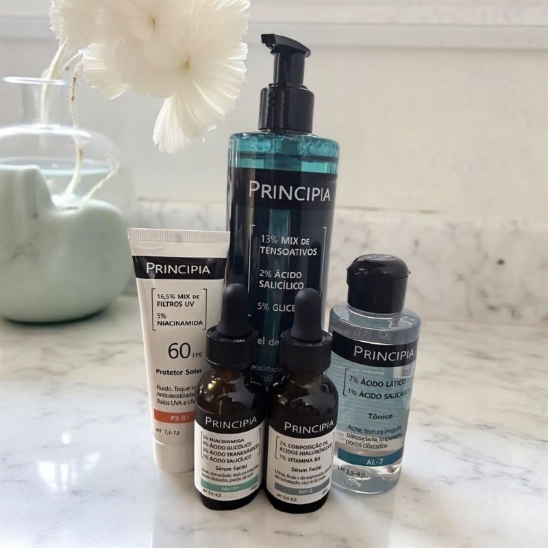 Kit Antiacne Avançado GL-01 + MIX-01 + AH-2 + AL-7 + PS01