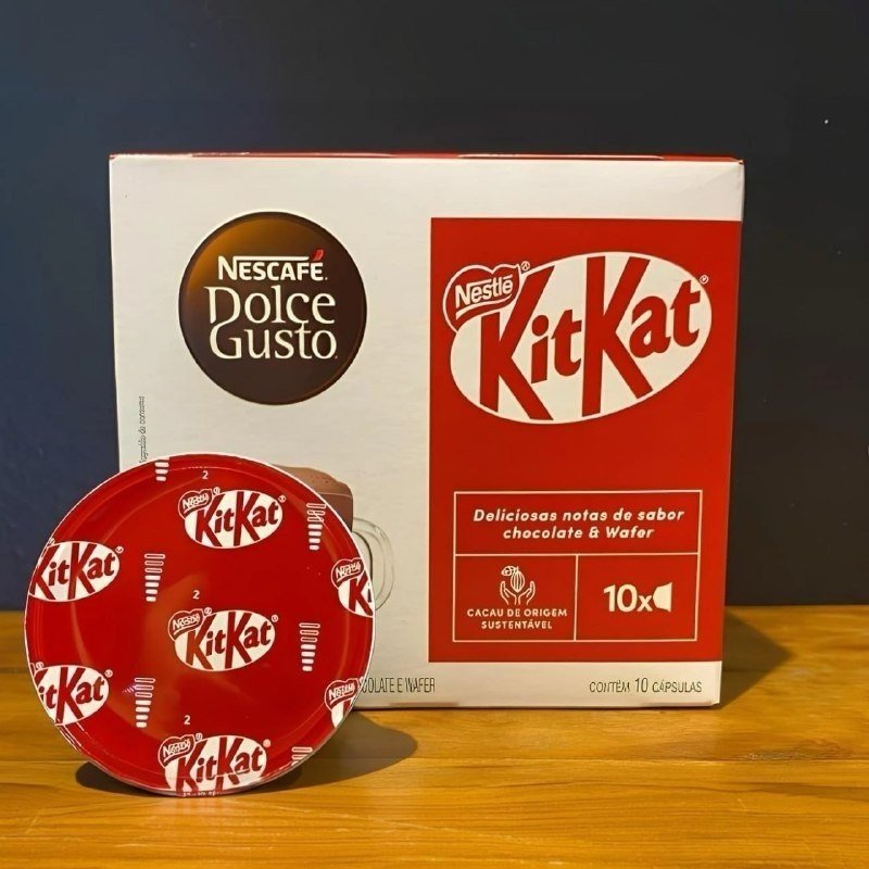 Café em Cápsula Nescafé Dolce Gusto KitKat 10 Cápsulas 170g + Frete Grátis