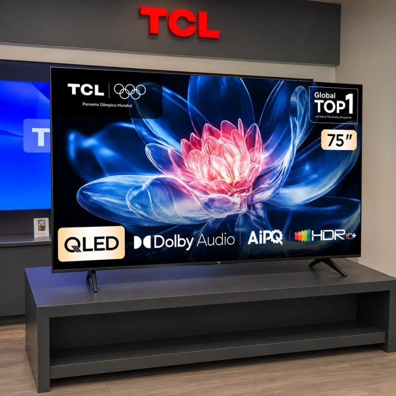 Smart TV 75" TCL T6C 4K QLED