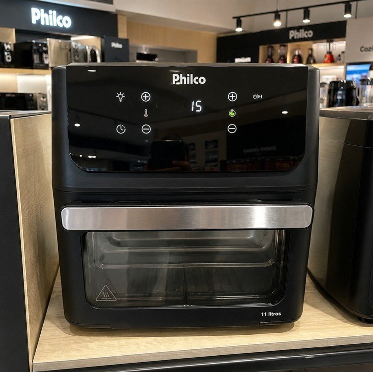 Air Fryer Oven Philco 11L 8 Funções Visor 1800W PAF11B + Frete Grátis