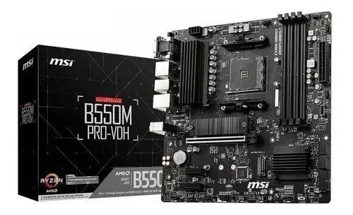 Placa-mãe Msi B550m Pro-Vdh Am4 Hdmi Vga Dport