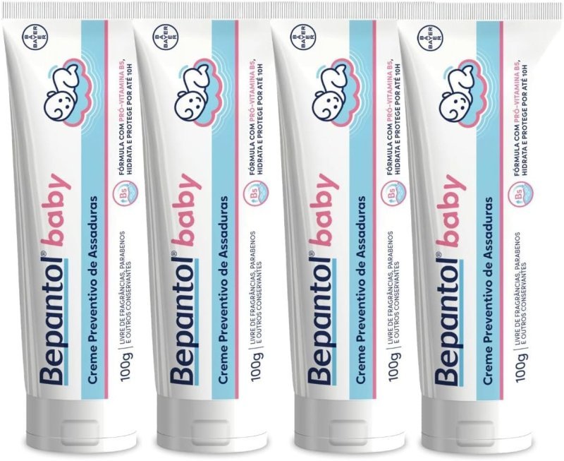 Bepantol Baby Kit 4 Cremes Pomadas Assaduras Vit B5 - 400g Total