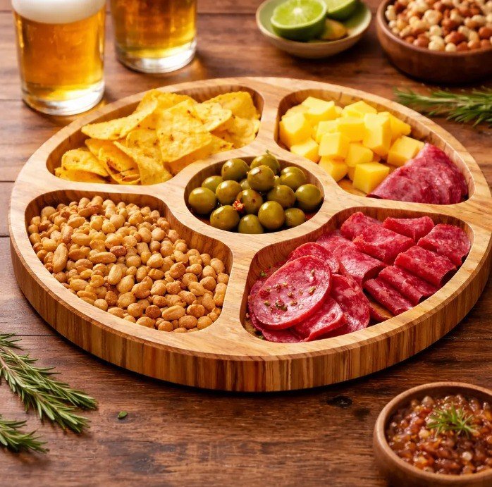 Petisqueira Tramontina Premium Bandeja Tábua Servir + Frete Grátis