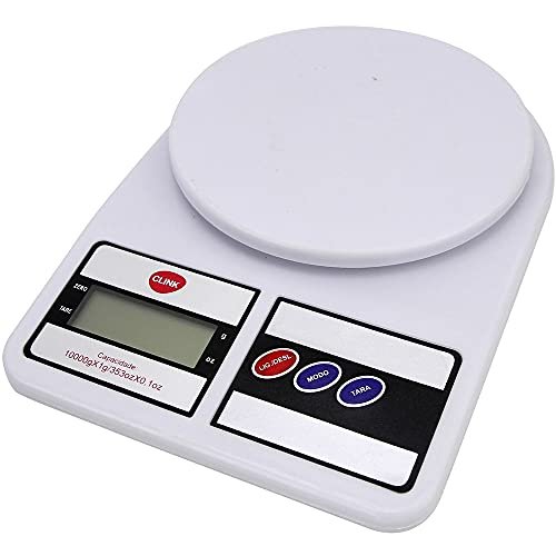 Balança Digital Cozinha 1g a 10kg Fitness Alta Precisão