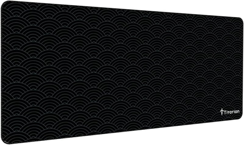 Titorion Mouse Pad Gamer Extra Grande 90x40 Deskpad Ergonômico Speed Preto