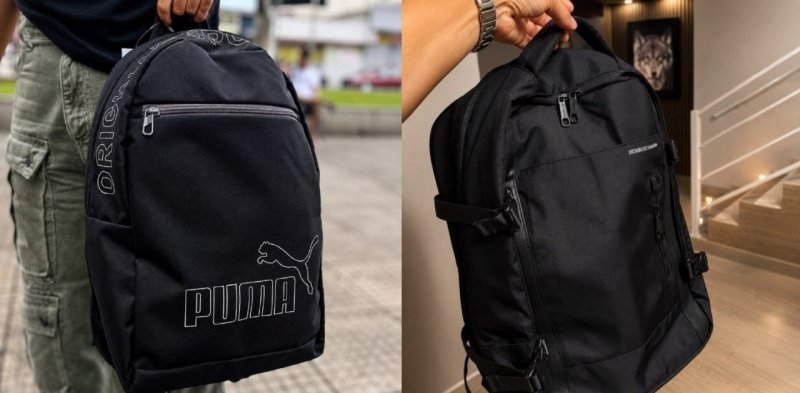 Mochila Puma Phase Ii e Mochila Viagem Expansível Jiesipote 42L