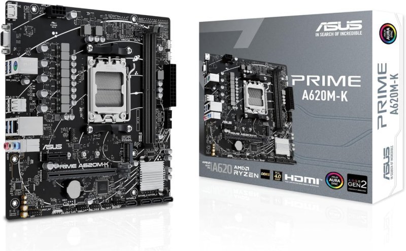 Placa Mãe Asus Prime A620M-K, Chipset A620