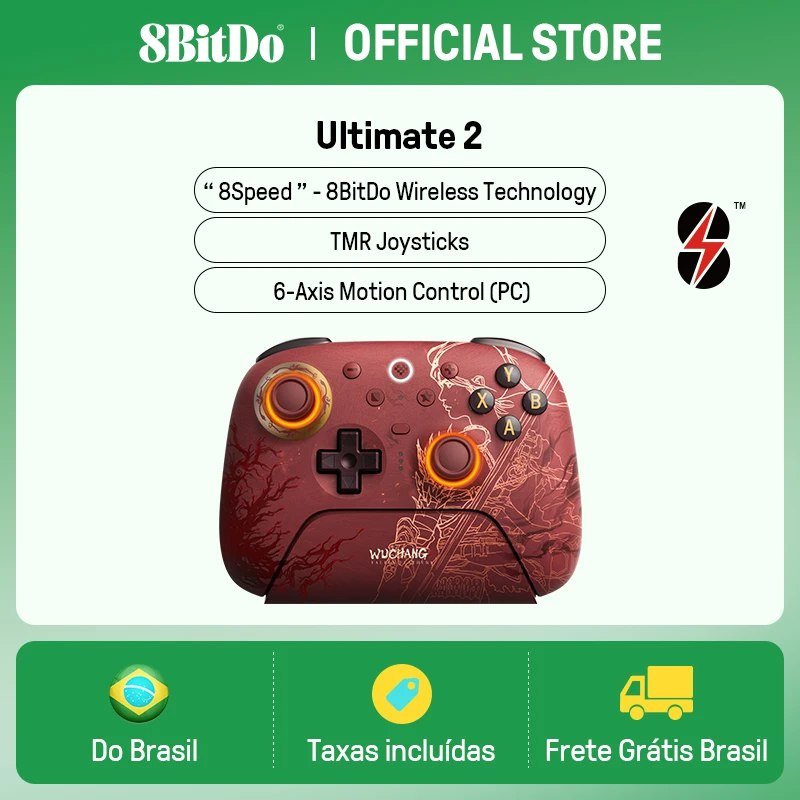 Controle 8BitDo Ultimate Wireless Edição Limitada WUCHANG
