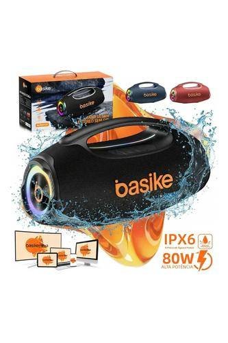Basike Caixa de Som Portátil Boombox 80W 8000mAh