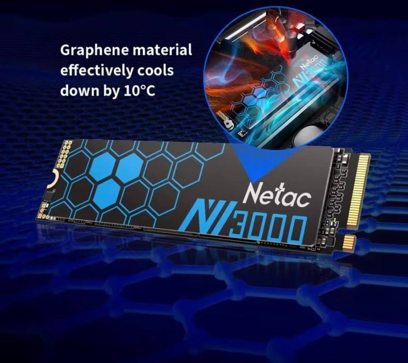 SSD NVMe M.2 500GB Netac 3500Mbs