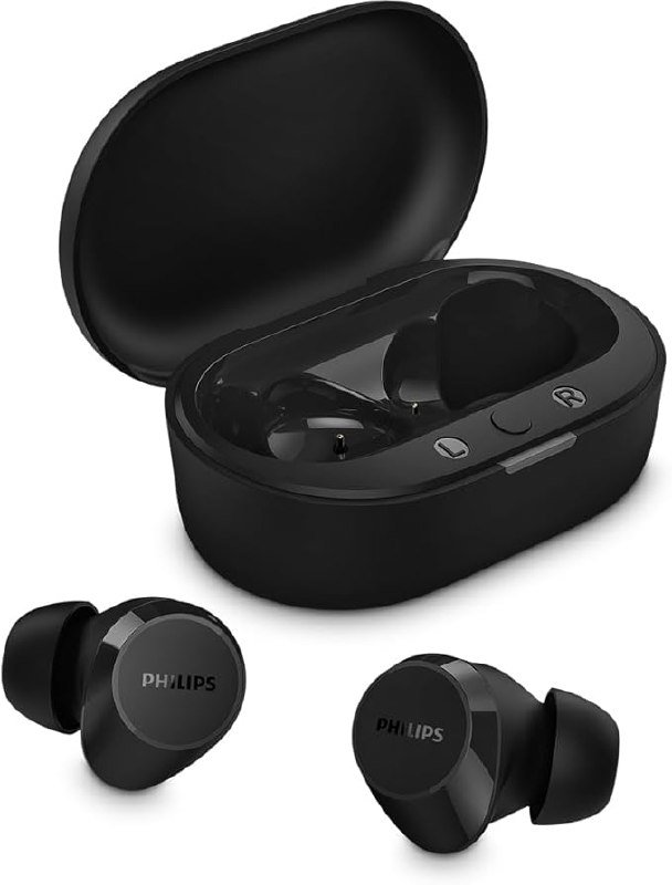 Philips TAT1209BK/00 TWS - Bluetooth IPX4 - 18h Autonomia - Preto
