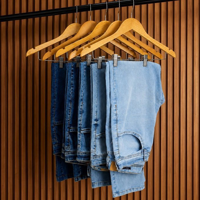 Kit com 3 Calça Jeans Masculina Skinny Costura Reforçada
