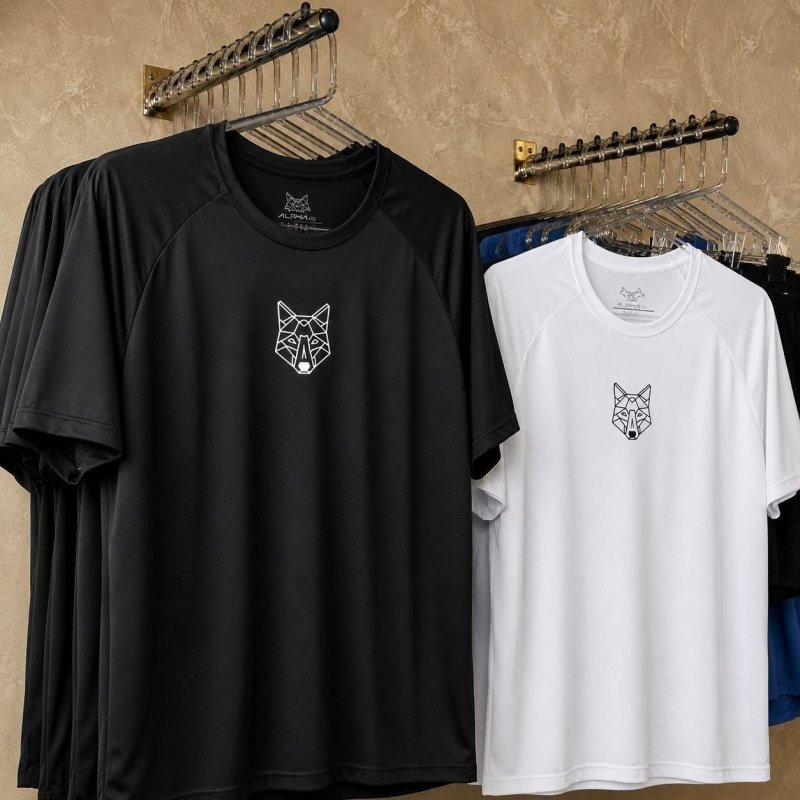 Kit 2 Camisetas Masculina Dry Alpha