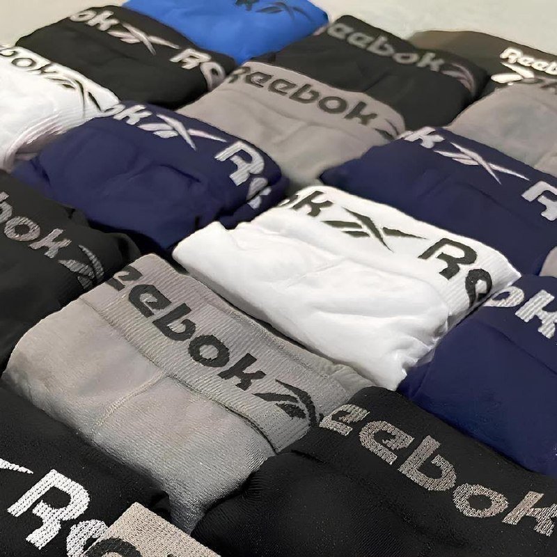 Kit 6 Cuecas Boxer Classic Reebok Microfibra Luxo Original