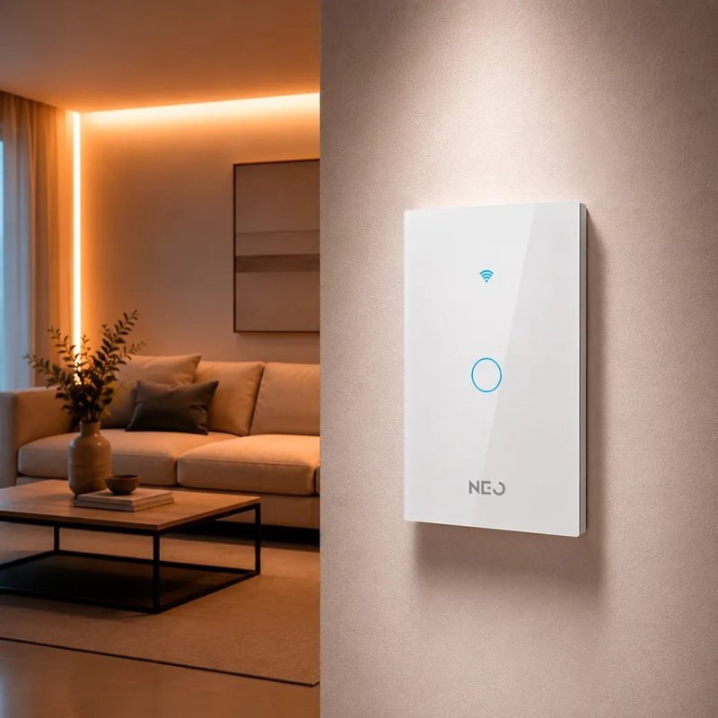 Interruptor Smart Wi-Fi 1 Botão Touch Branco Neo By Avant
