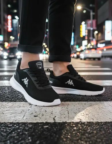 Tenis Kappa Treviso Original Unissex Confortável Academia Preto-prata 39 Br