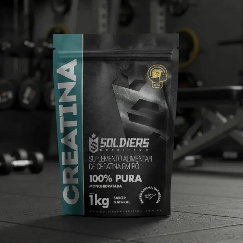 Creatina 1kg Suplemento Monohidratada em pó 100% Pura - Soldiers Nutrition