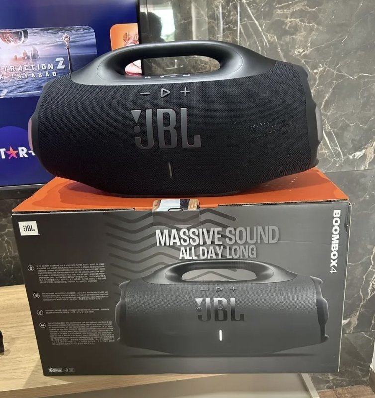 Caixa de Som Bluetooth JBL Boombox 4 - Preta