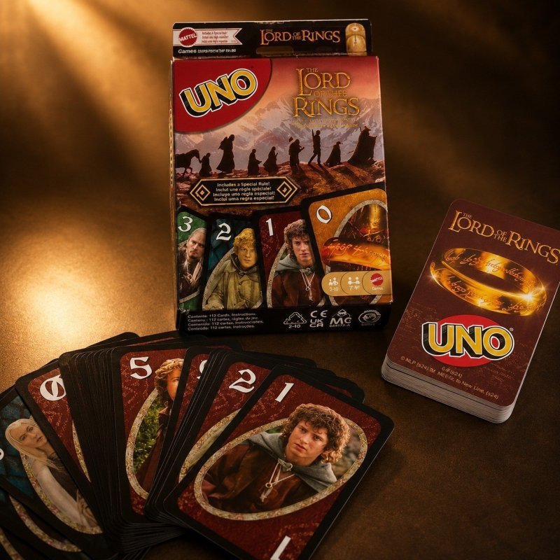 Jogo De Cartas Uno O Senhor Dos Anéis Mattel + Frete Grátis