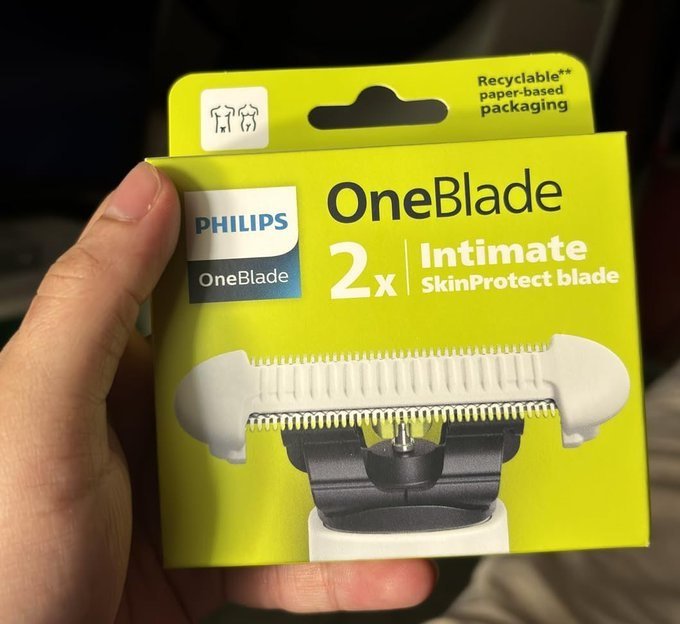 Lâminas de Reposição Philips OneBlade Intimate Skin Protect