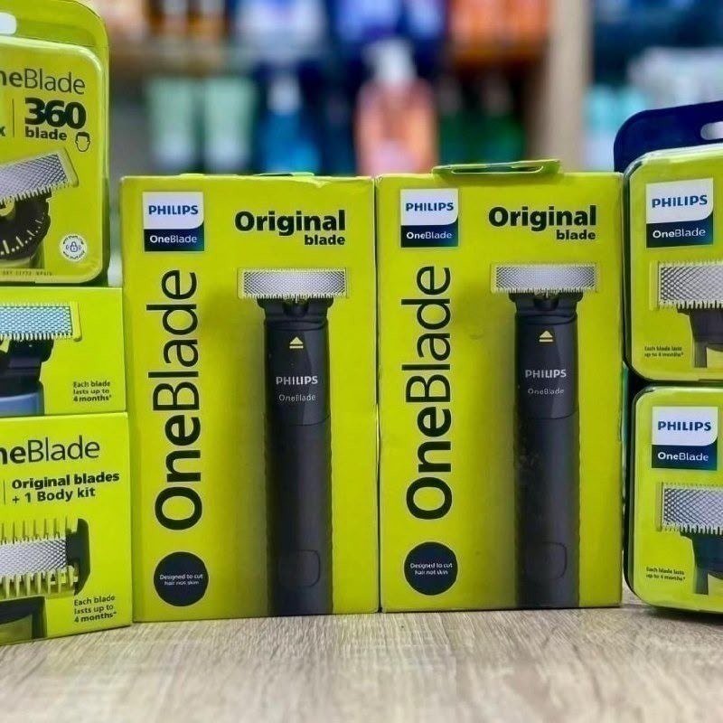 Barbeador e Aparador Elétrico Philips OneBlade com Pente 5 em 1, Sem Fio e À Prova D'Água - QP1425/10