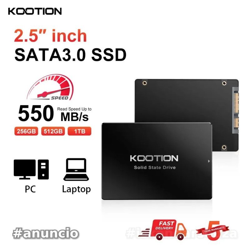 SSD Sata 3 Kootion 128GB / 256GB-Q / 512GB