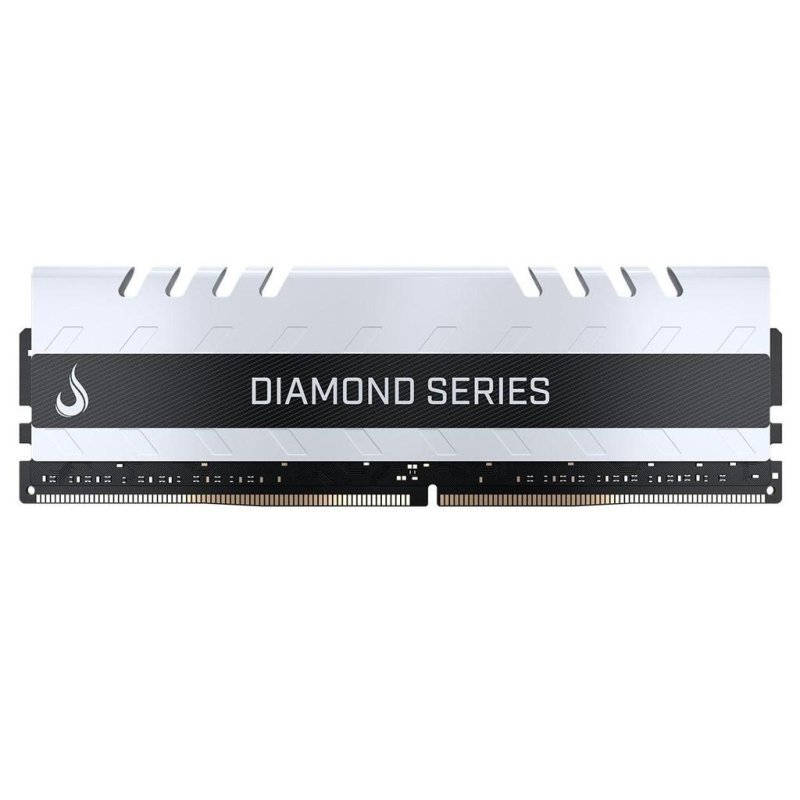 Memória DDR4 Rise Mode Diamond Series, 16GB, 3200MHz, Branca, RM-D4-16GB-3200DW