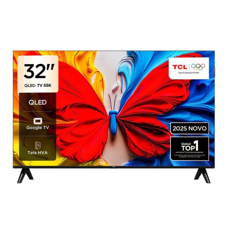 TCL Smart TV 32 Polegadas FHD QLED Dolby Audio 32S5K