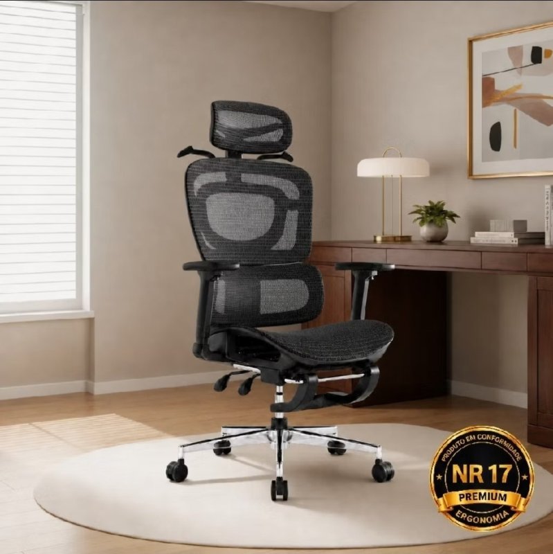 Cadeira de Escritório Ergonômica Reforçada