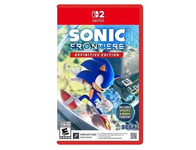 Jogo Sonic Frontiers Definitive Edition, Mídia Física, Switch 2