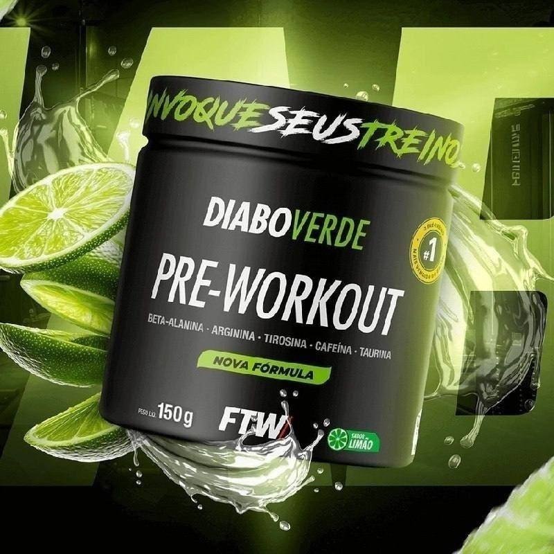 Pré Treino Diabo Verde Pre-Workout 150g Ftw